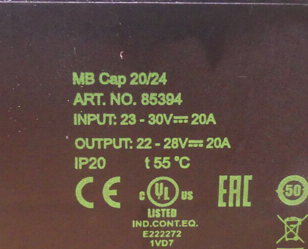 Murr Elektronik MB Cap 20/24