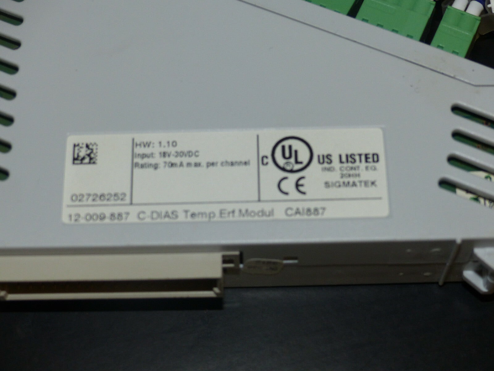 Sigmatek CAI 887
