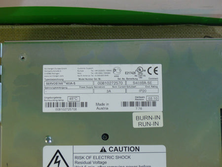  Danaher Motion Kollmorgen Servostar 403A-S // S403BA-SE