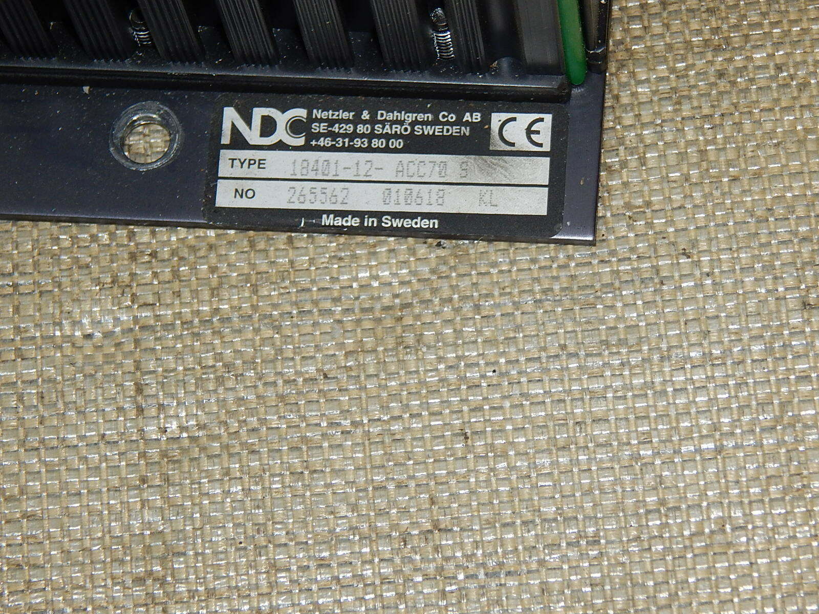 NDC Danaher / Netzler&Dahlgren  ACC70 Fahrzeug Controller 18401-12-ACC70 S  used