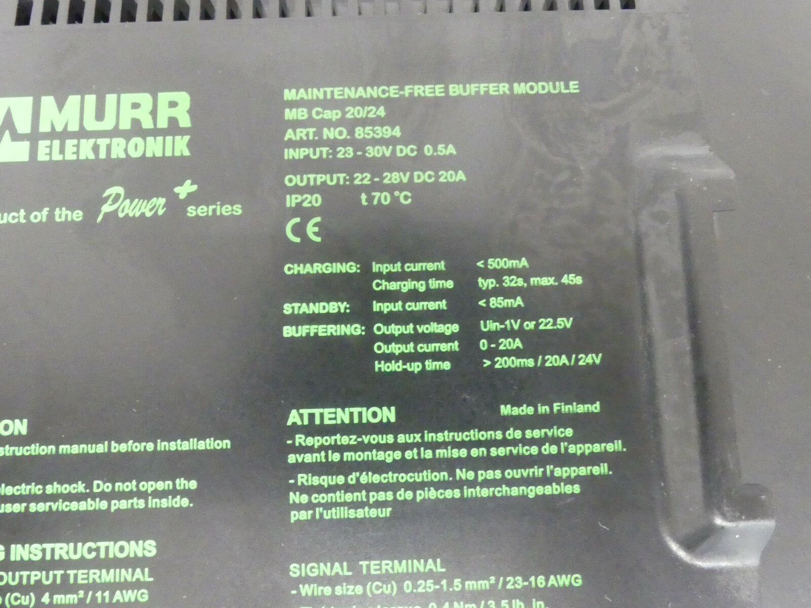Murr Elektronik MB Cap 20/24