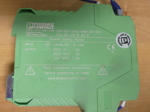 2x PHOENIX CONTACT PSR-SCP-24UC/URM/3X1/3X2