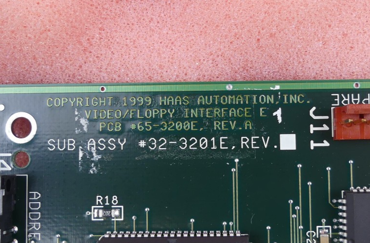 HAAS Video/Floppy Interface E PCB Sub ASSY  Board 32-3201E  neuwertig