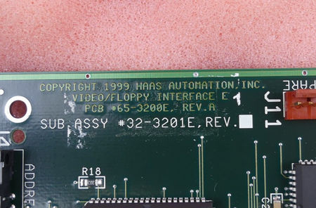 HAAS Video/Floppy Interface E PCB Sub ASSY  Board 32-3201E  neuwertig