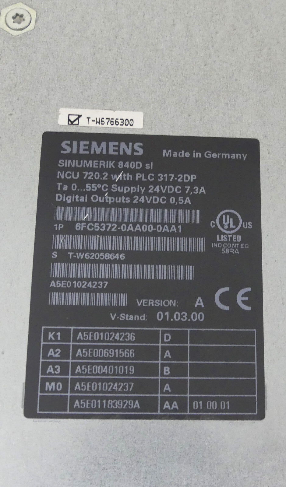 SIEMENS 6FC5372-0AA00-0AA1  6FC5372-0AA00-0AA1  defekt
