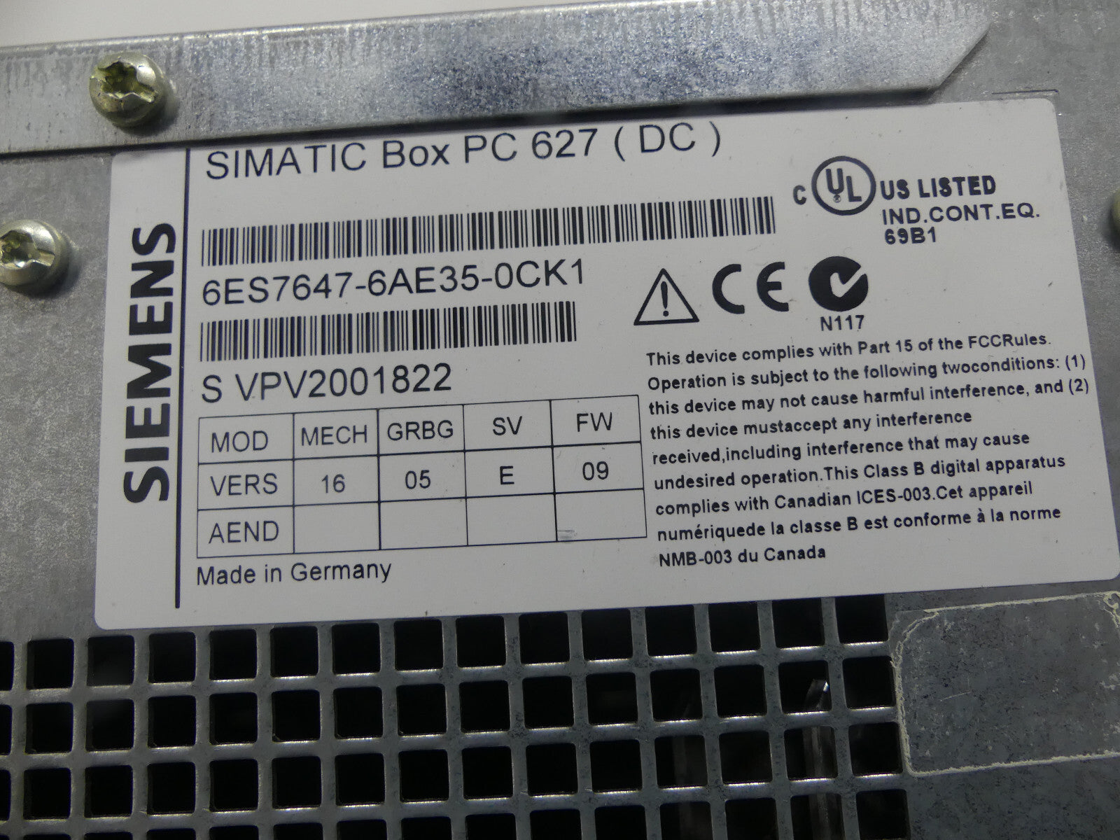 Siemens 6ES7647-6AE35-0CK1 - DEFEKT