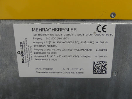 maumuller bm5807-sg-232112-252112-252112-001-0000-0110-80