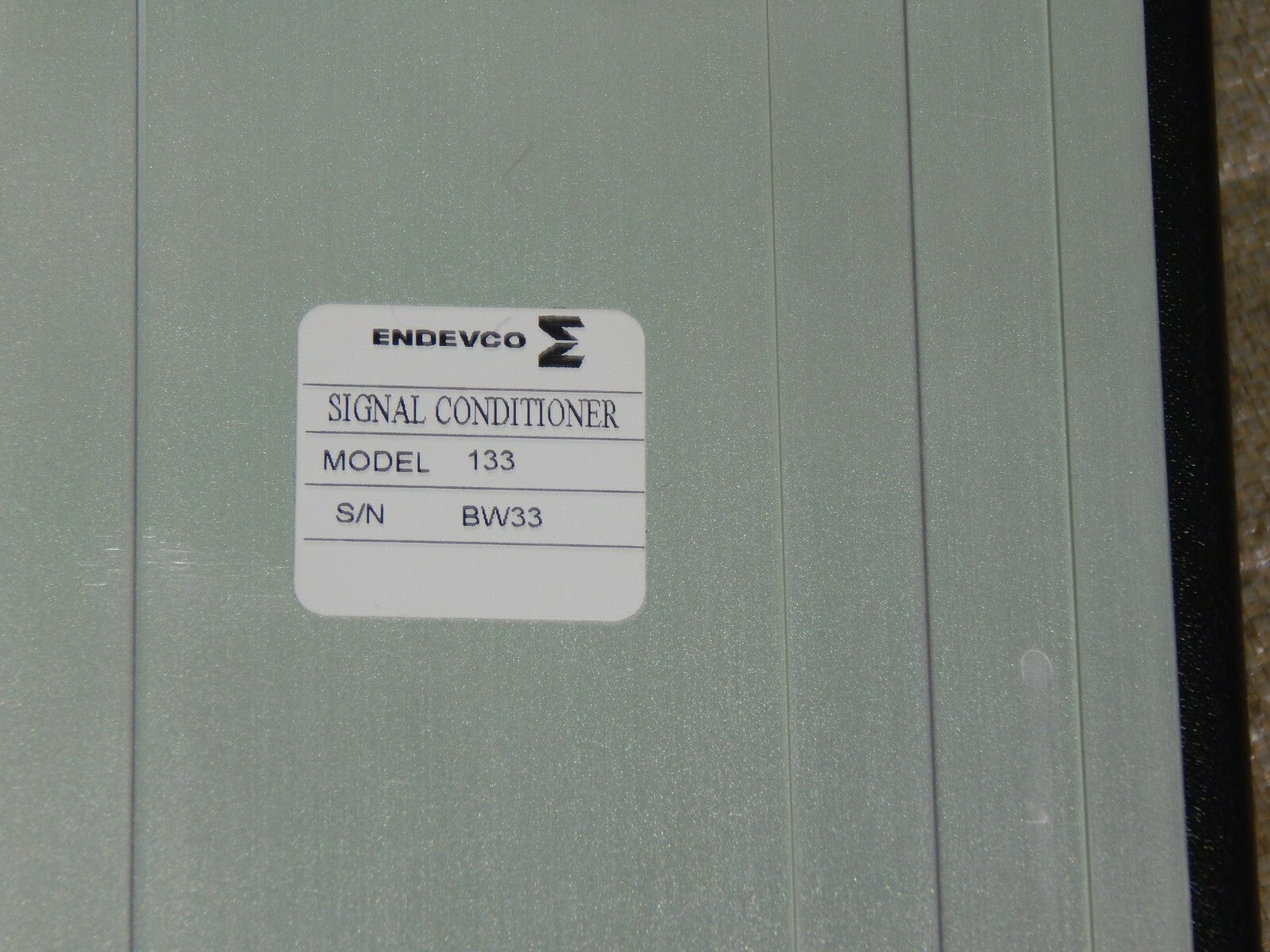  Endevco Modell 133 Signal Conditioner  S/N BW33 used