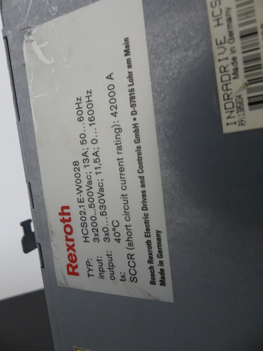 Rexroth HCS02.1E-W0028-A-03-NNNN + CSB01.1N-PB-ENS-NNNN-NN-S-NN-FW