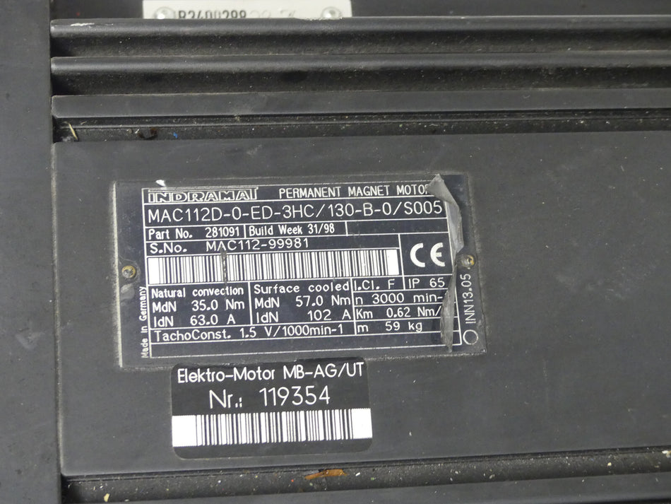 INDRAMAT MAC112D-0-ED-3HC/130-B-0/S005