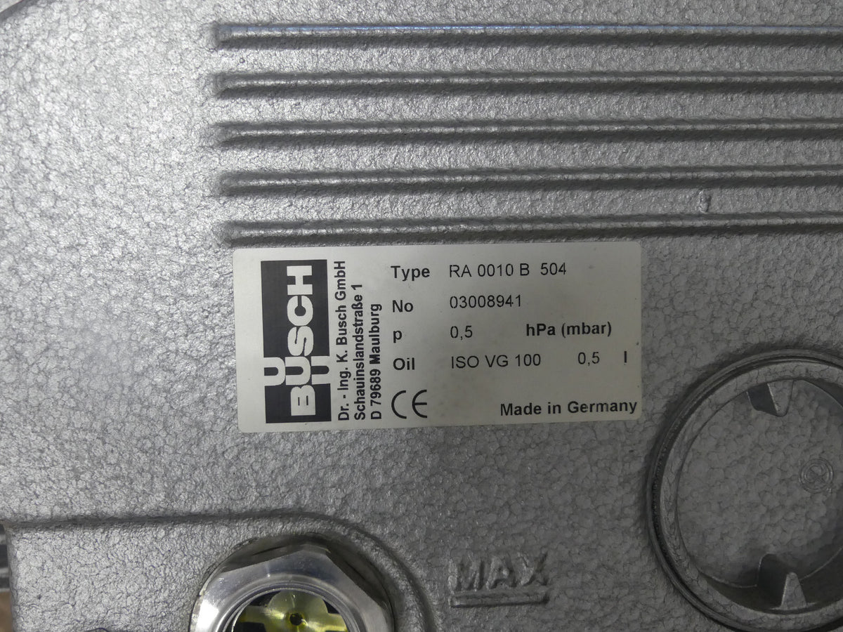 BUSCH RA 0010 B 504 Vakuumpupme s.Bilder