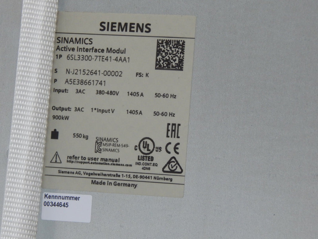 Siemens 6SL3300-7TE41-4AA1