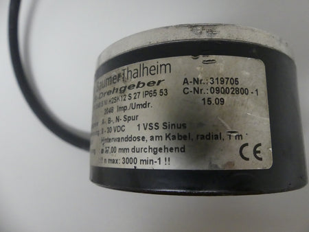 BAUMER THALHEIM SINUS DREHGEBER ITD 42 A 4 Y79 2048 NI H2SK12 S 27 IP65 53