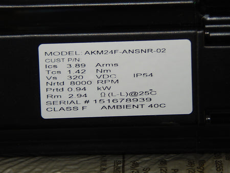 Kollmorgen AKM24F-ANSNR-02 Servomotor New