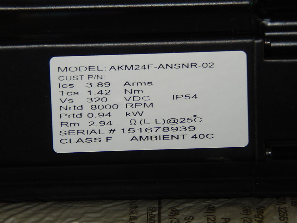 Kollmorgen AKM24F-ANSNR-02 Servomotor New