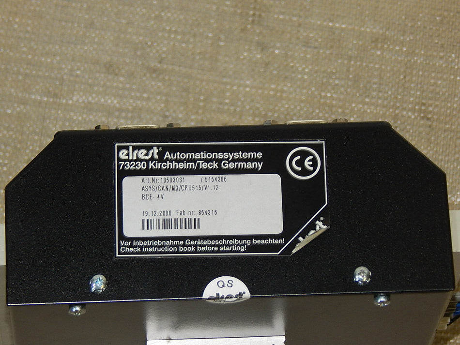 elrest ASYS/CAN/M3/CPU515/V1.12 Control Module used