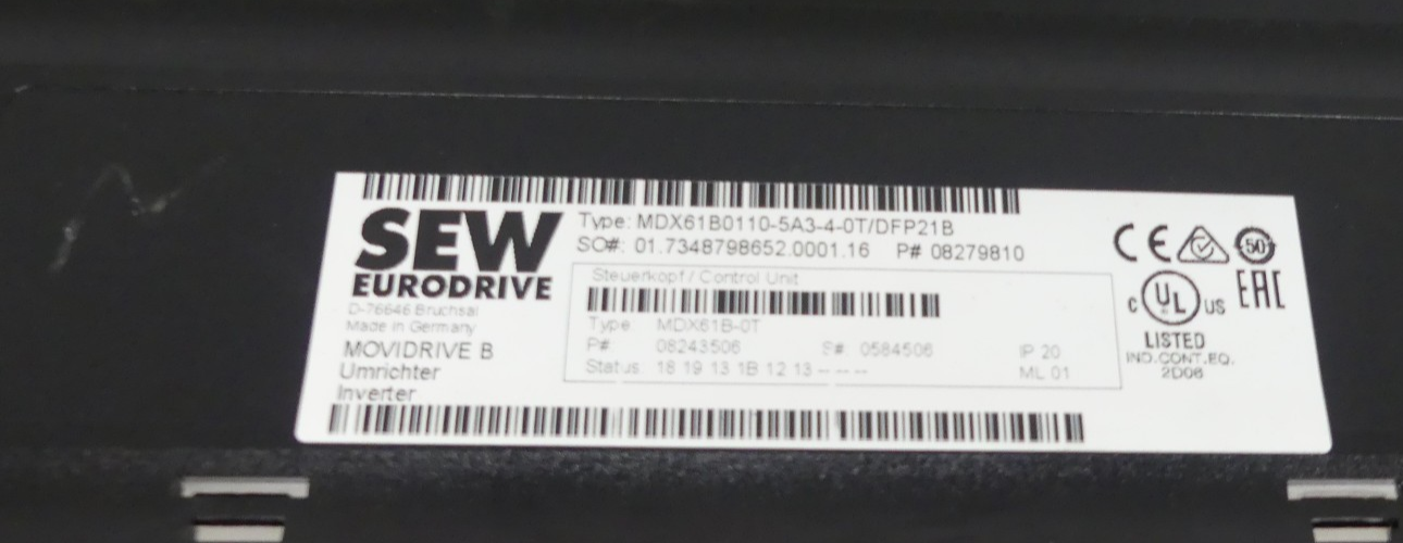 SEW MDX61B0110-5A3-4-0T/DFP21B