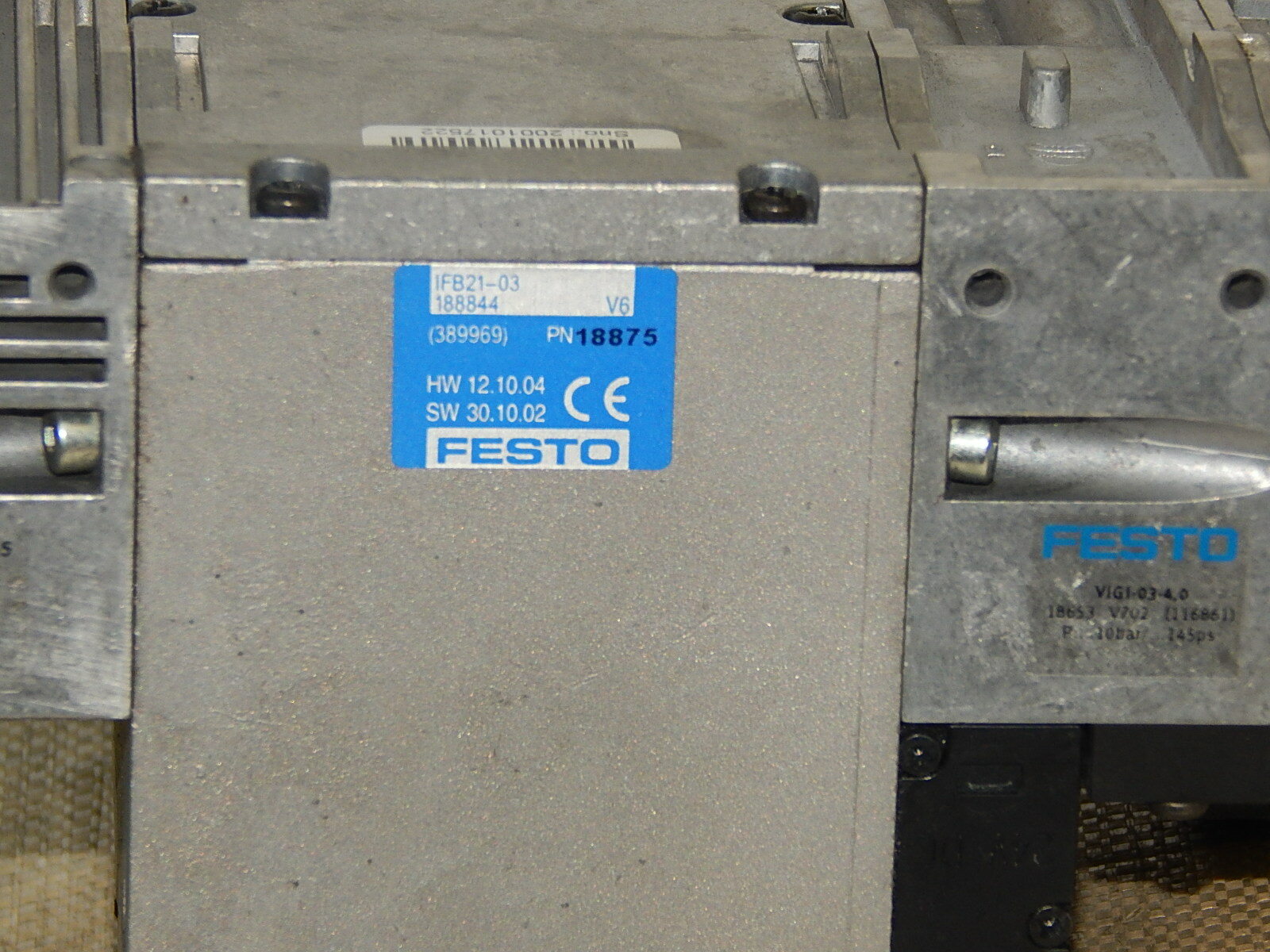  Festo IFB21-03 188844 +VIGE-03-FB-8-5POL-5+ VIGI-03-4.0 used