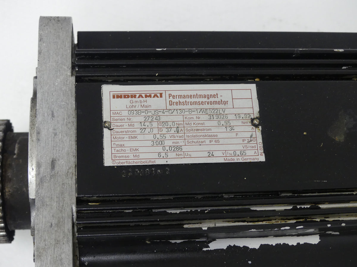 Indramat MAC093B-0-JS-4-C/130-B-1/WI522LV