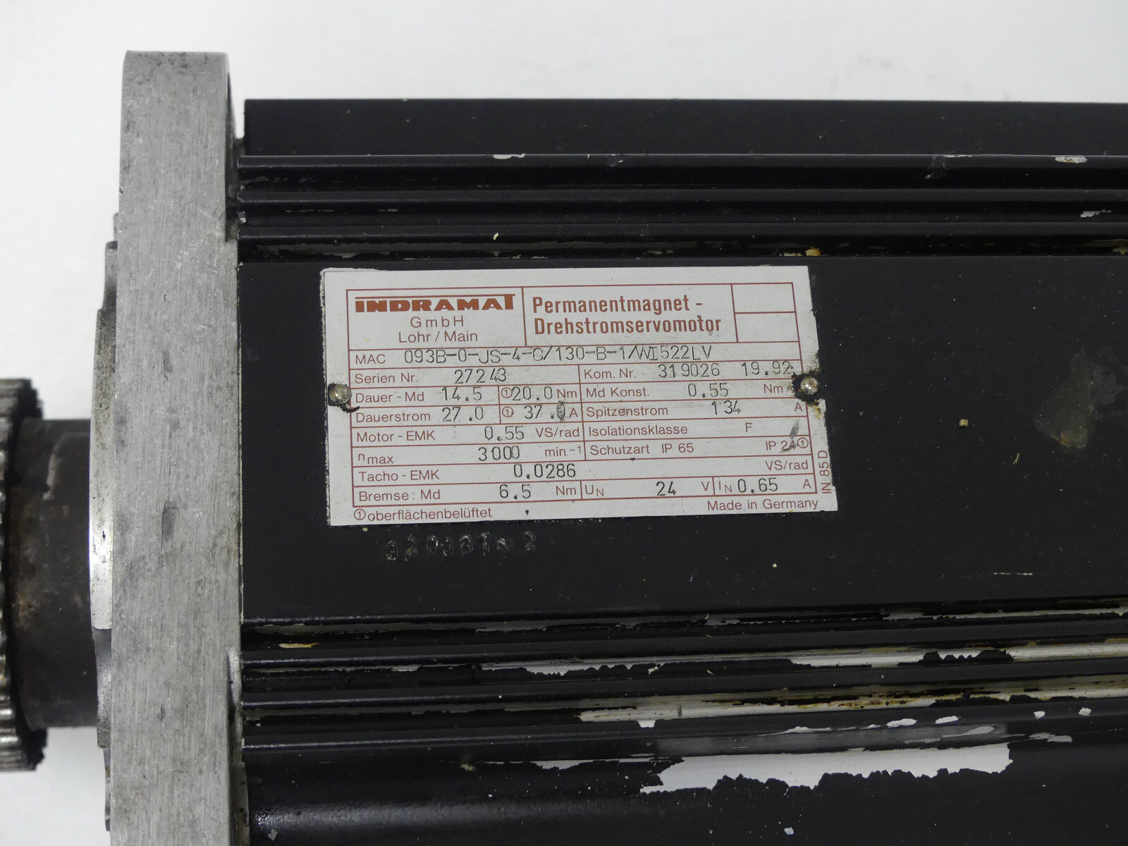 Indramat MAC093B-0-JS-4-C/130-B-1/WI522LV