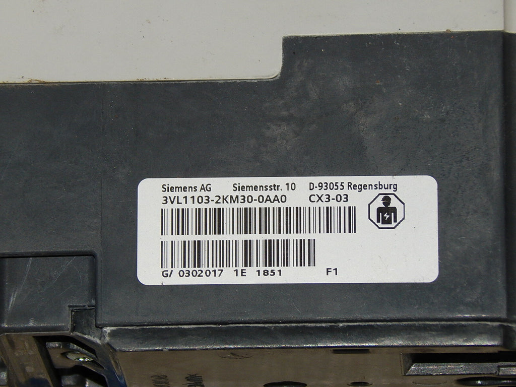 Siemens Leistungsschalter Type HCGA  3VL1103-2KM30-0AA1 Top Zustand