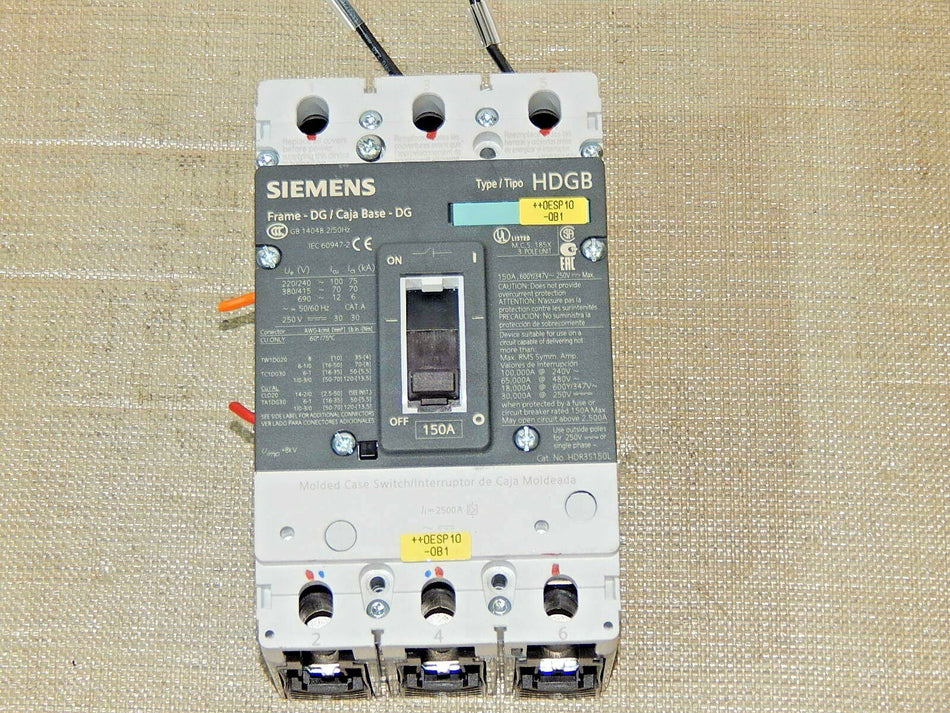 Siemens Leistungsschalter 3VL2515-2KE30-0AB1 +3VL9215-7KE30 150A Top Zustand 