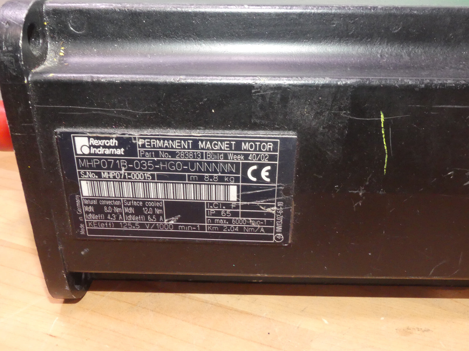 REXROTH MHP071B-035-HG0-UNNNNN Synchronous servo motor