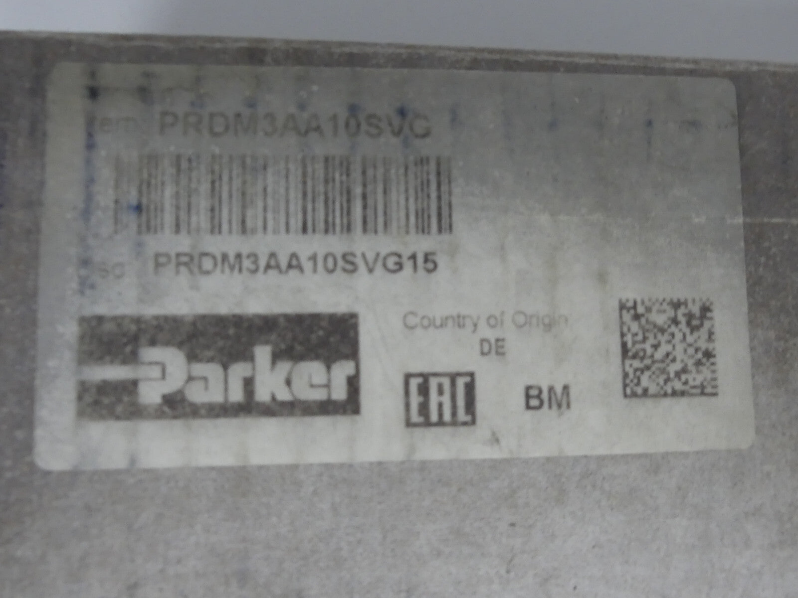 Parker PRDM3AA10SVG15 Druckreduzierventil