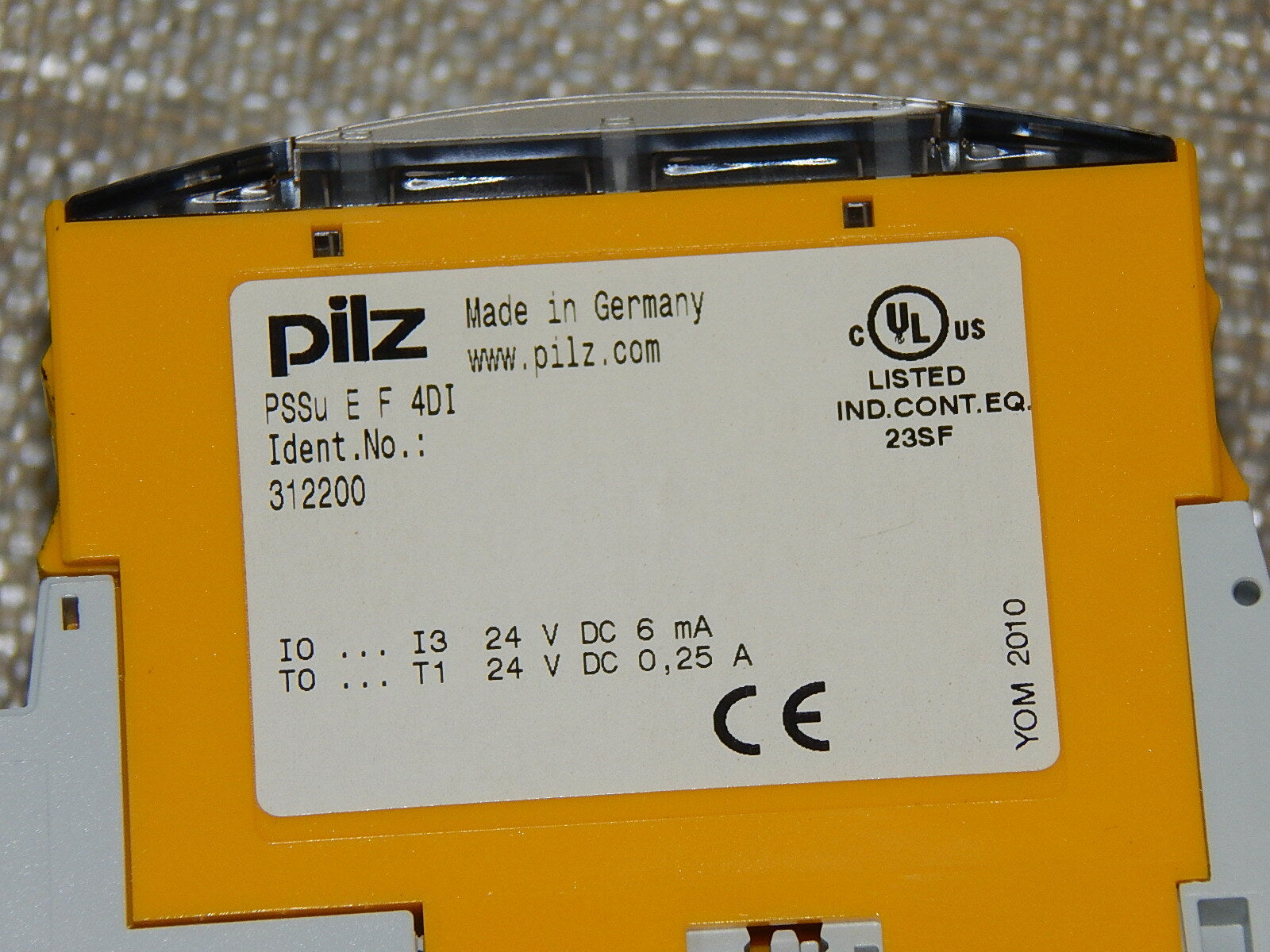 6x PILZ PSSu E F 4DI Ident. Nr. 312200 Used