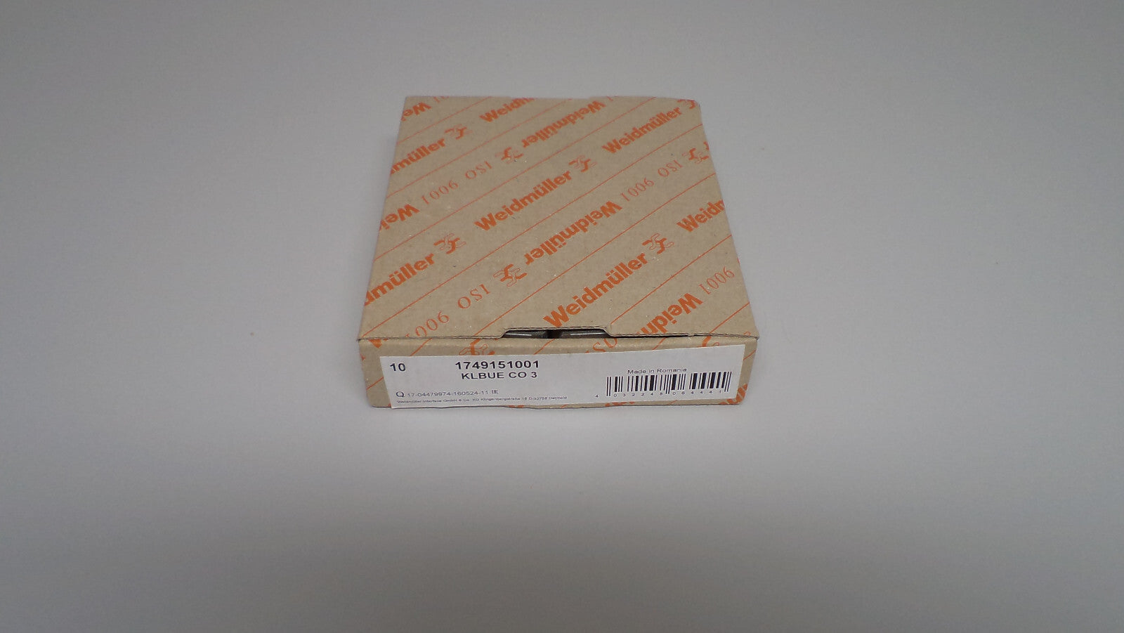 9x Weidmüller 1749151001 KLBUE CO 3   10 Stück