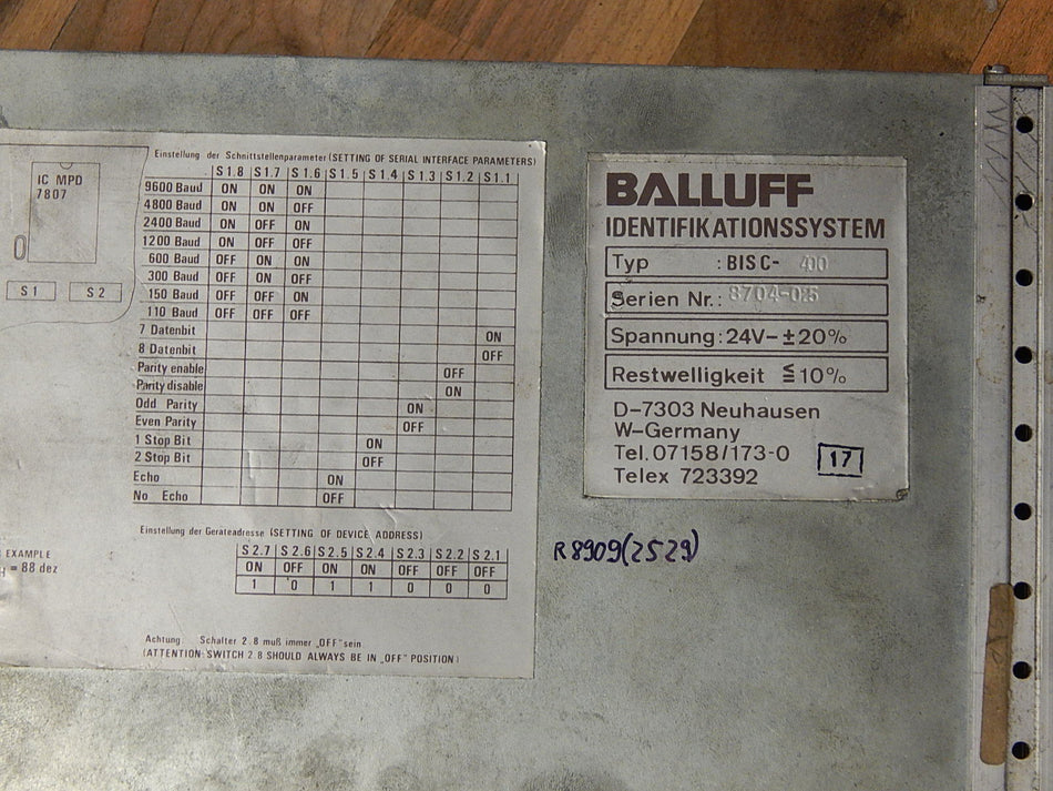 BALLUFF BIS C-400// BISC-400 Used