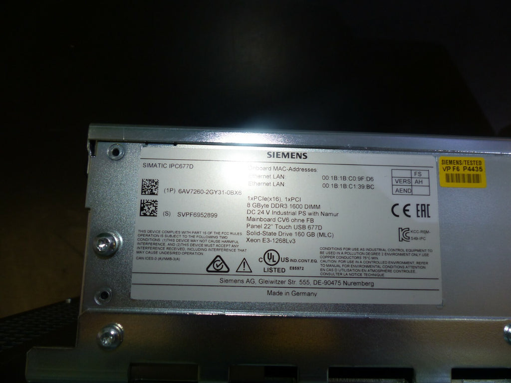 Siemens 6AV7260-2GY31-0BX6