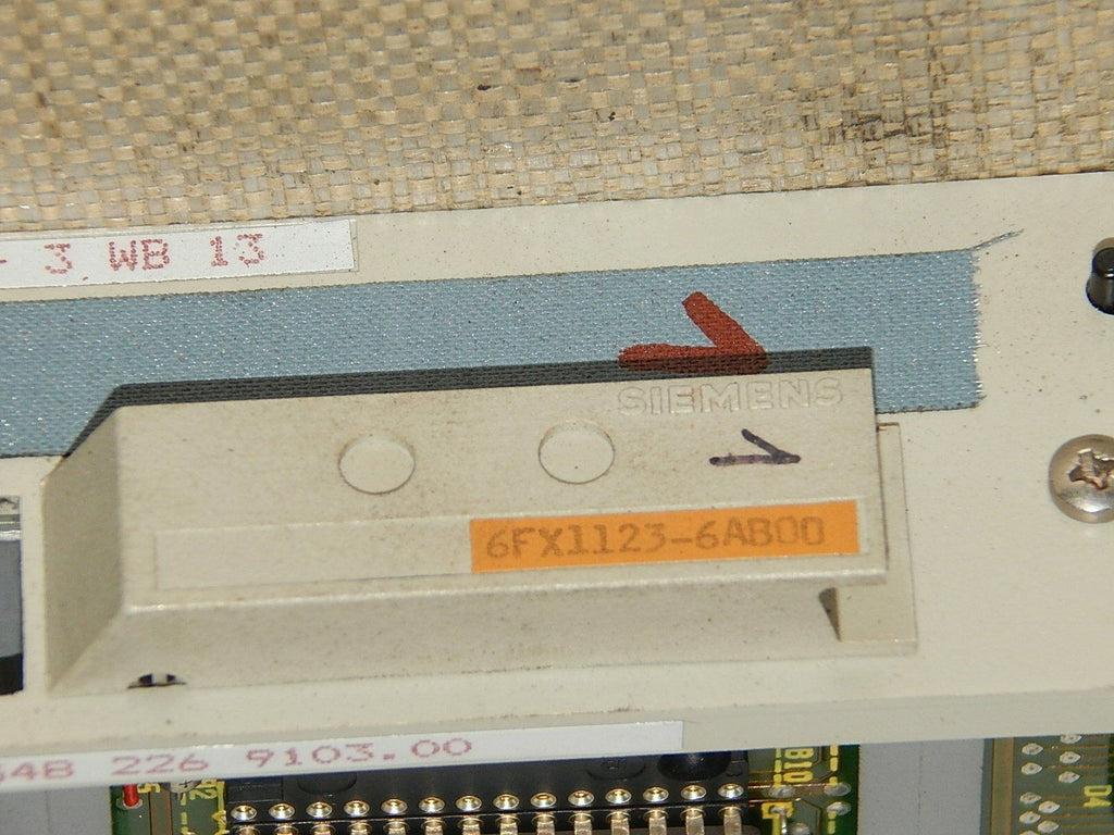 Siemens 6 ES 5921 - 3 WB 13  6ES5921-3WB13 | inkl. Karte : 6FX1123-6AB00 Used