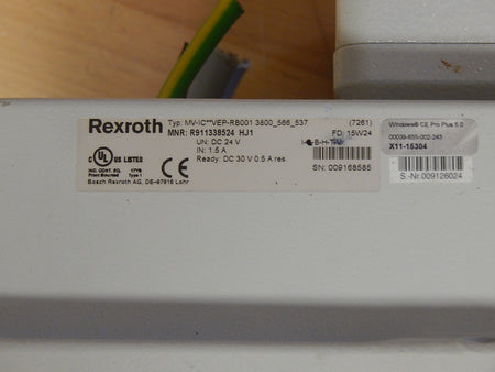 REXROTH MV-IC**VEP-RB001 3800 _566_537 - Operator Panel; R911338524 HJ1 Used