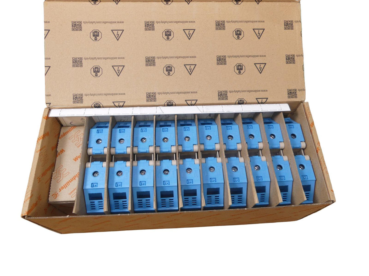 10x Weidmüller WDU 70/95 BL 1024680000 Durchgangsklemme