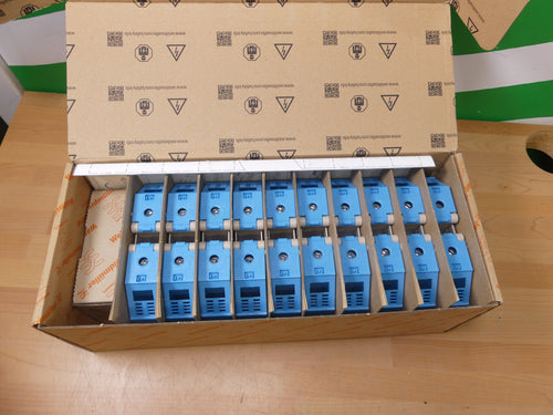 10x Weidmüller WDU 70/95 BL 1024680000 Durchgangsklemme