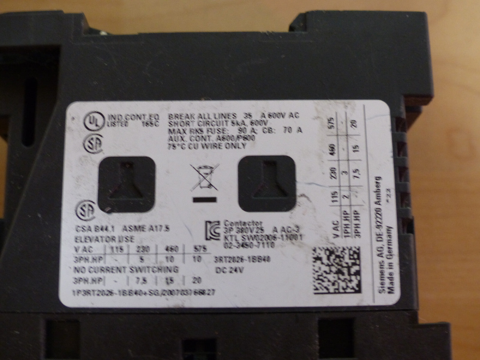 Siemens 3RT2026-1BB40