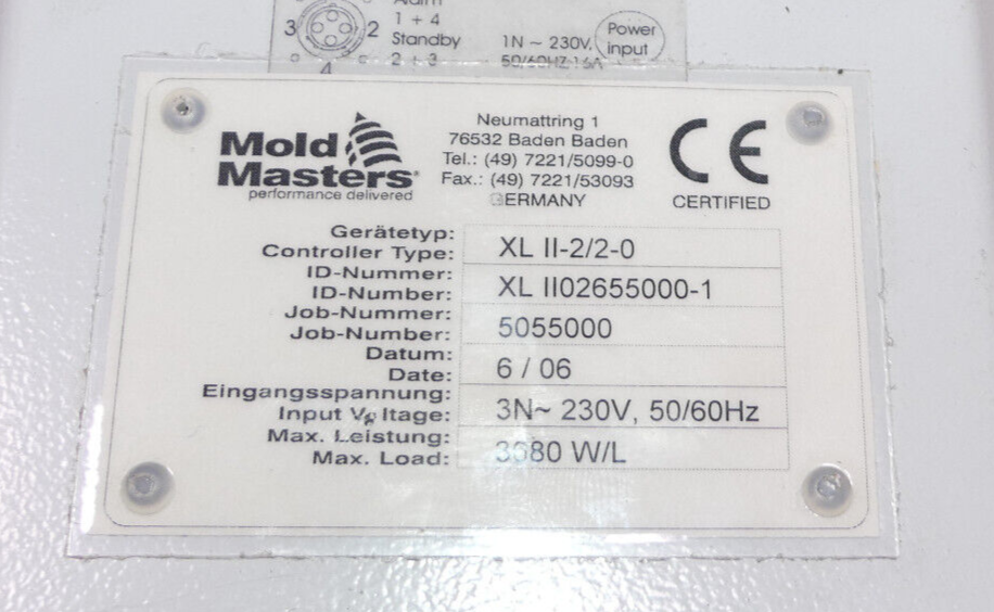 Mold Master TempMaster XL II-2/2-0