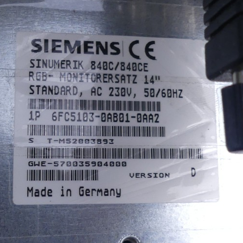 Siemens  SINUMERIK 840C/840CE  6FC5103-0AB01-0AA2