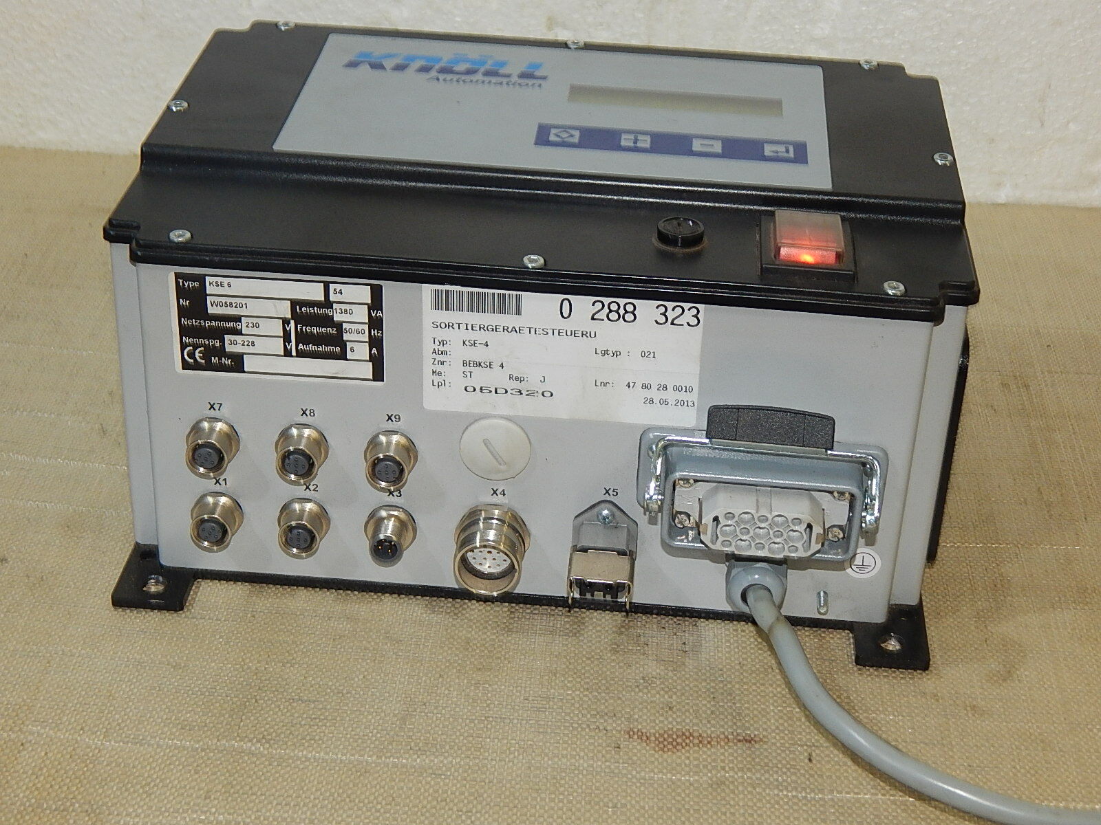  KNÖLL AUTOMATION KSE 6  OPERATOR PANEL USED