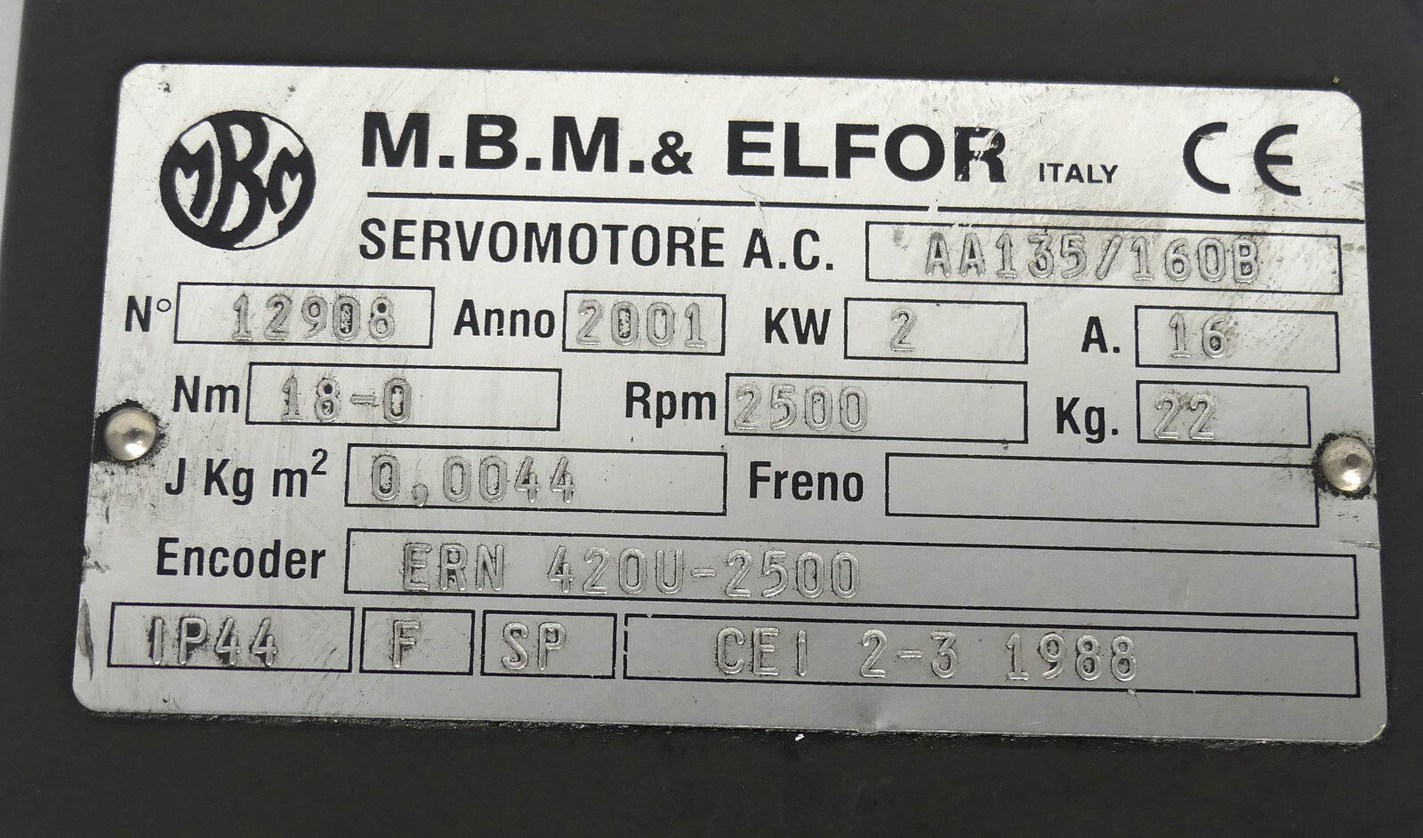 M.B.M.&ELFOR AA135/160B
