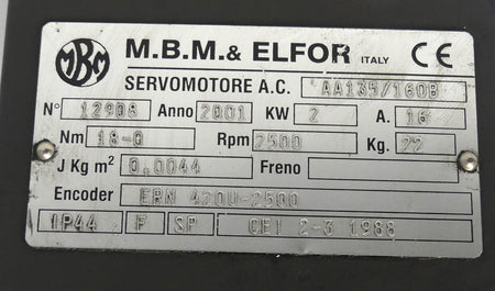 M.B.M.&ELFOR AA135/160B
