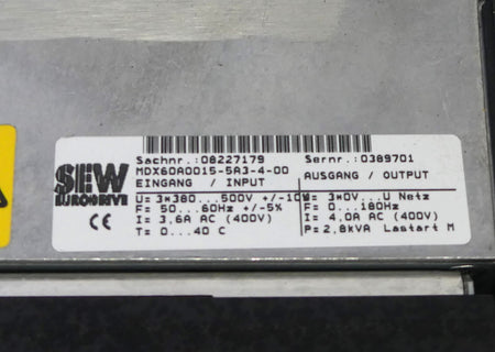 SEW MDX61B0015-5A3-4-00  EURODRIVE