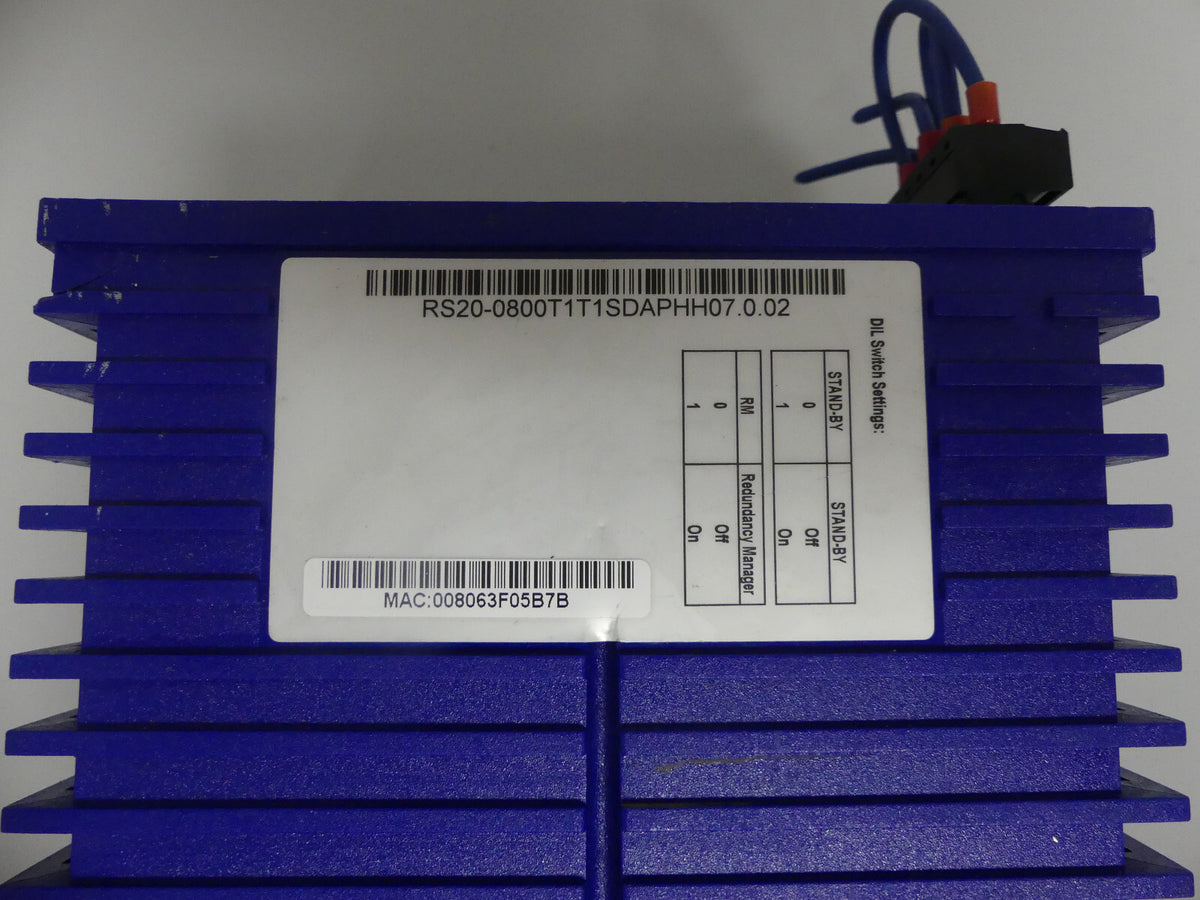 HIRSCHMANN RS20 RAIL SWITCH RS20-0800T1T1SDAPHH07.0.02 LEICHT BESCHÄDIGT, S. BIL