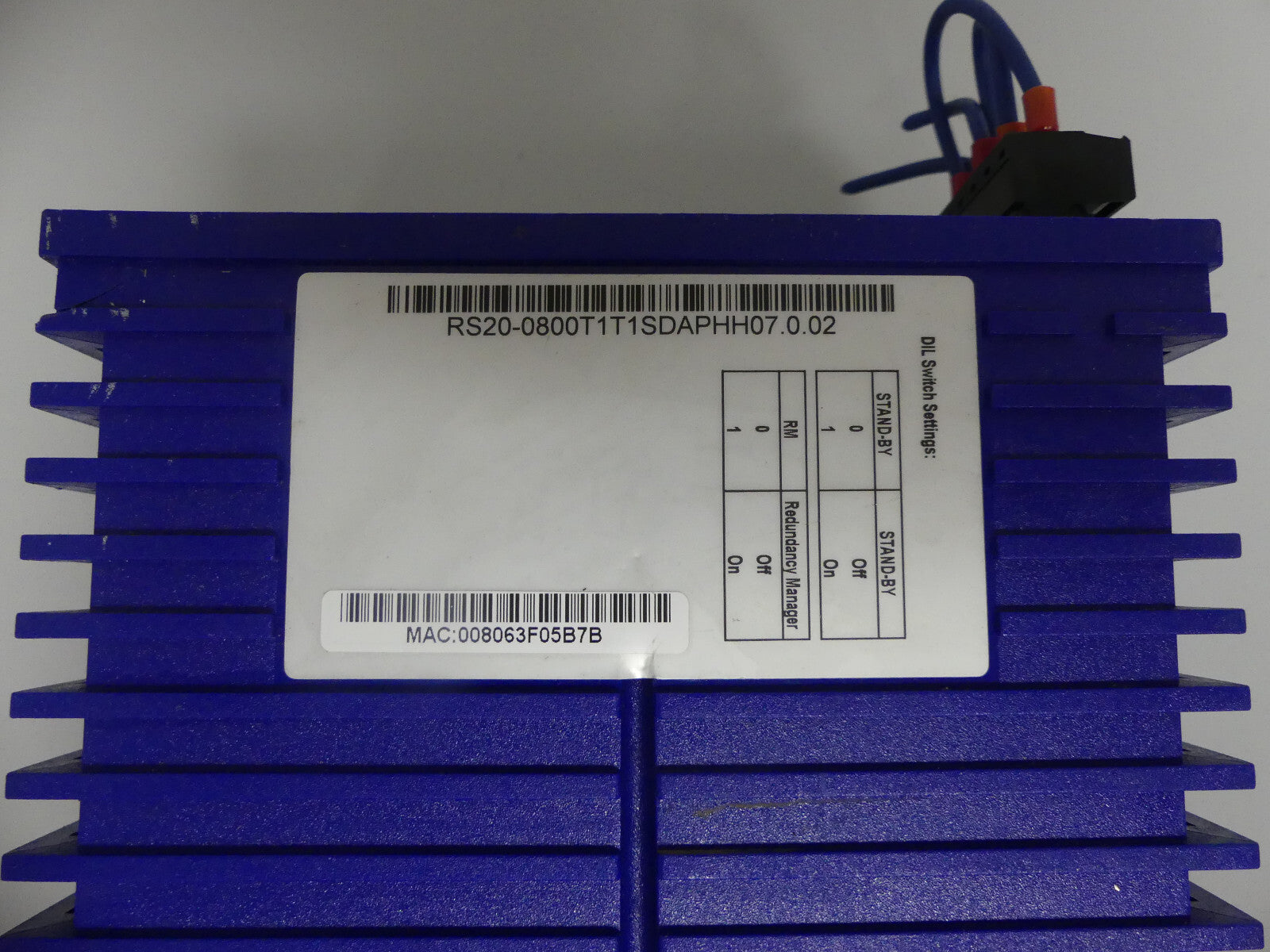 HIRSCHMANN RS20 RAIL SWITCH RS20-0800T1T1SDAPHH07.0.02 LEICHT BESCHÄDIGT, S. BIL