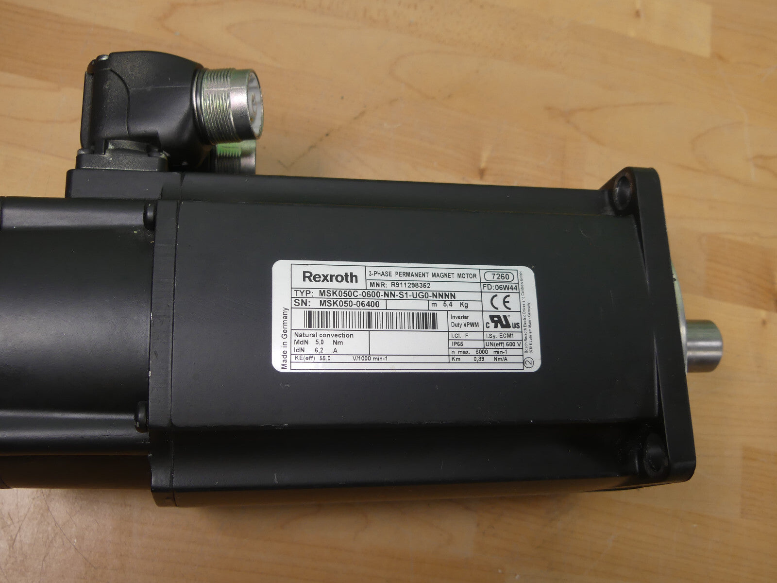 Rexroth MSK050C-0600-NN-S1-UG0-NNNN AC Servo Motor