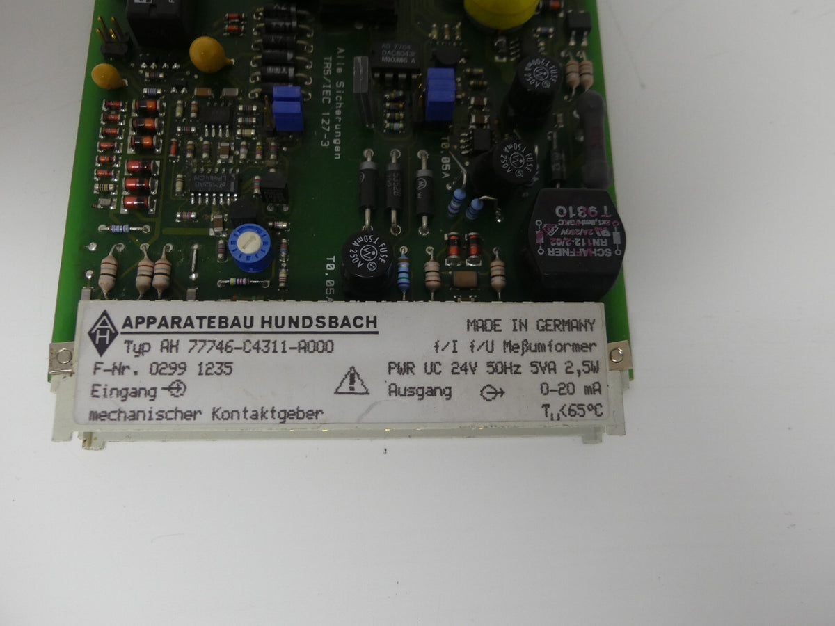 APPAEATEBAU HUNDSBACH AH 77746-C4311-A000   AH77746-C4311-A000