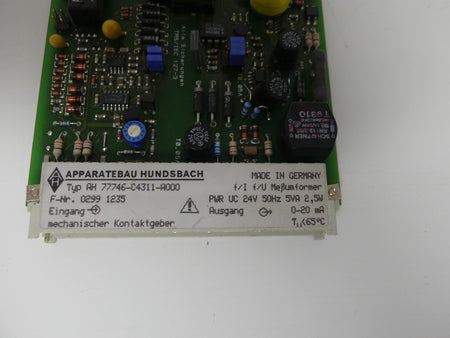 APPAEATEBAU HUNDSBACH AH 77746-C4311-A000   AH77746-C4311-A000