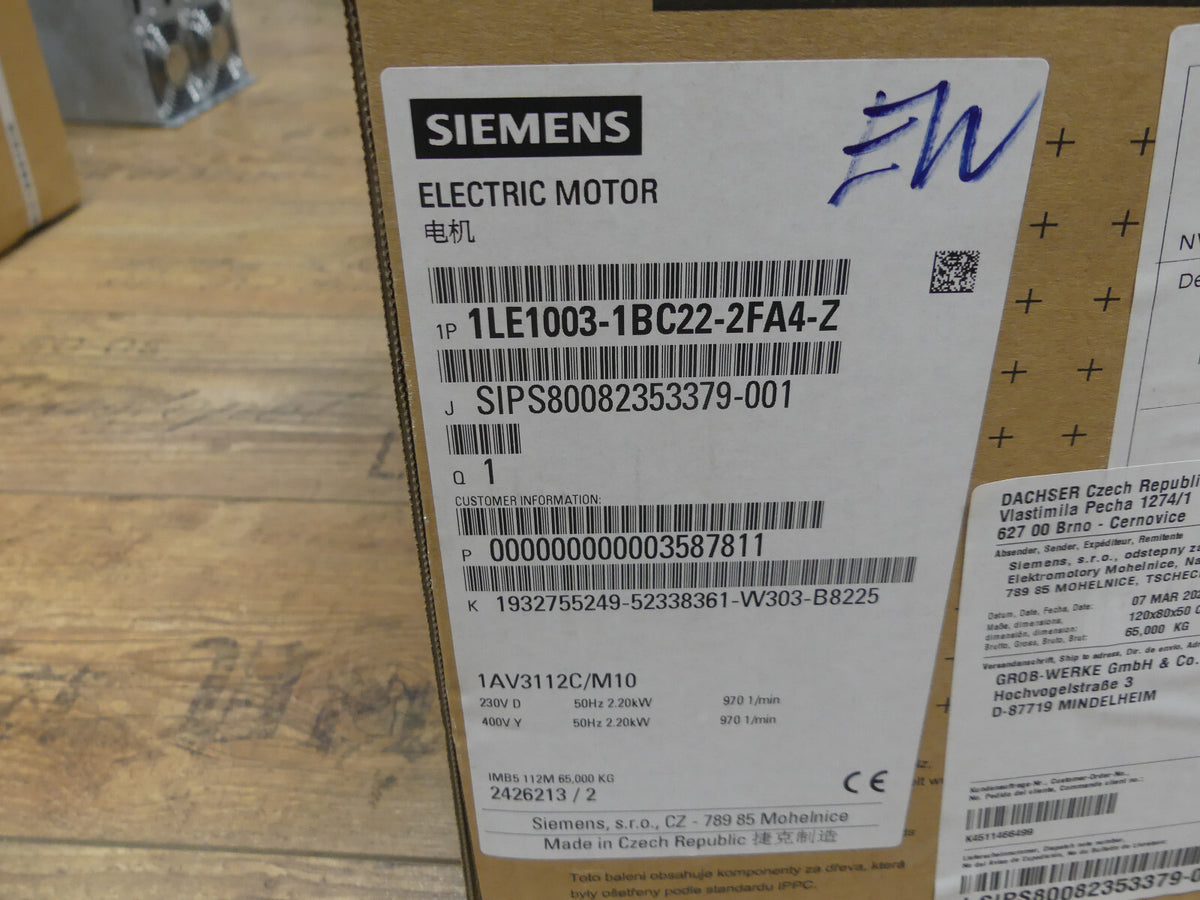 Siemens 1le1003-1bc22-2fa4-z