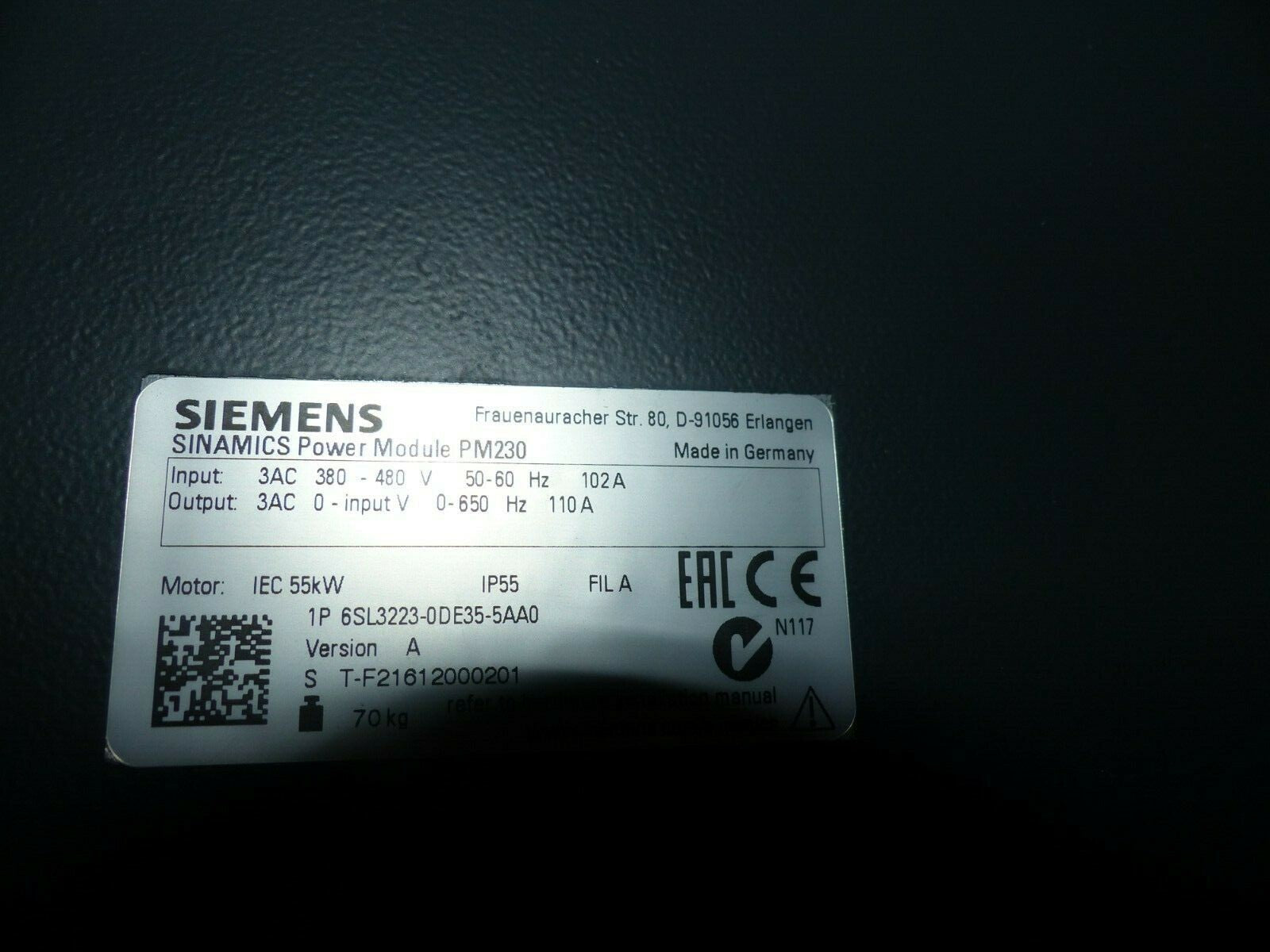 Siemens 6SL 3223-0DE35-5AA0